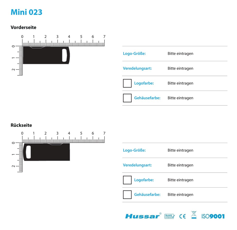 USB-Stick Mini 023 USB 2.0 COB   1 GB RotRotUSB 2.0 Flash Disk 1 GB