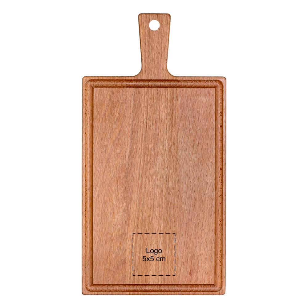 Schneidebrett mit Griff Buche 33x16 cm