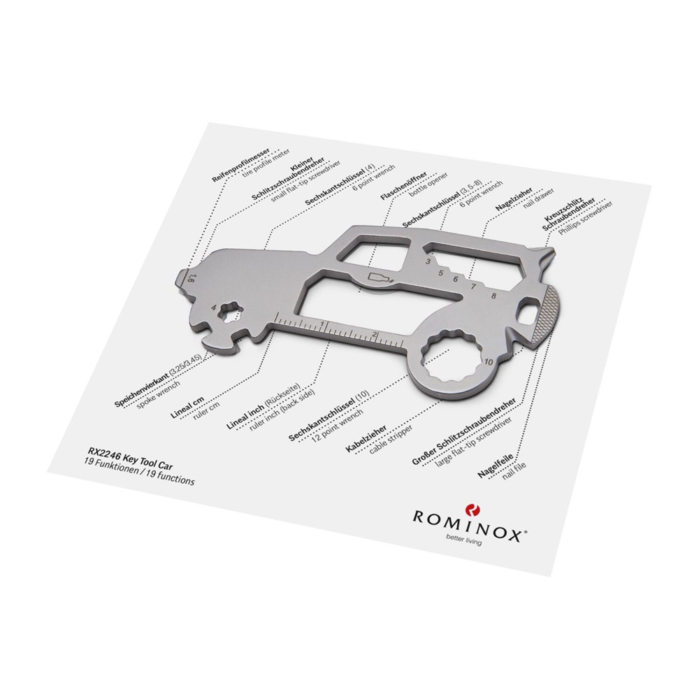 Geschenkartikel: ROMINOX® Key Tool SUV / Auto (19 Funktionen) im Motiv-Mäppchen Osterhase Geschenkartikel: ROMINOX® Key Tool SUV / Auto (19 Funktionen) im Motiv-Mäppchen Osterhase