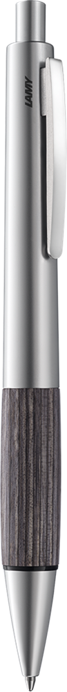 Kugelschreiber LAMY accent silver-wood M-schwarz