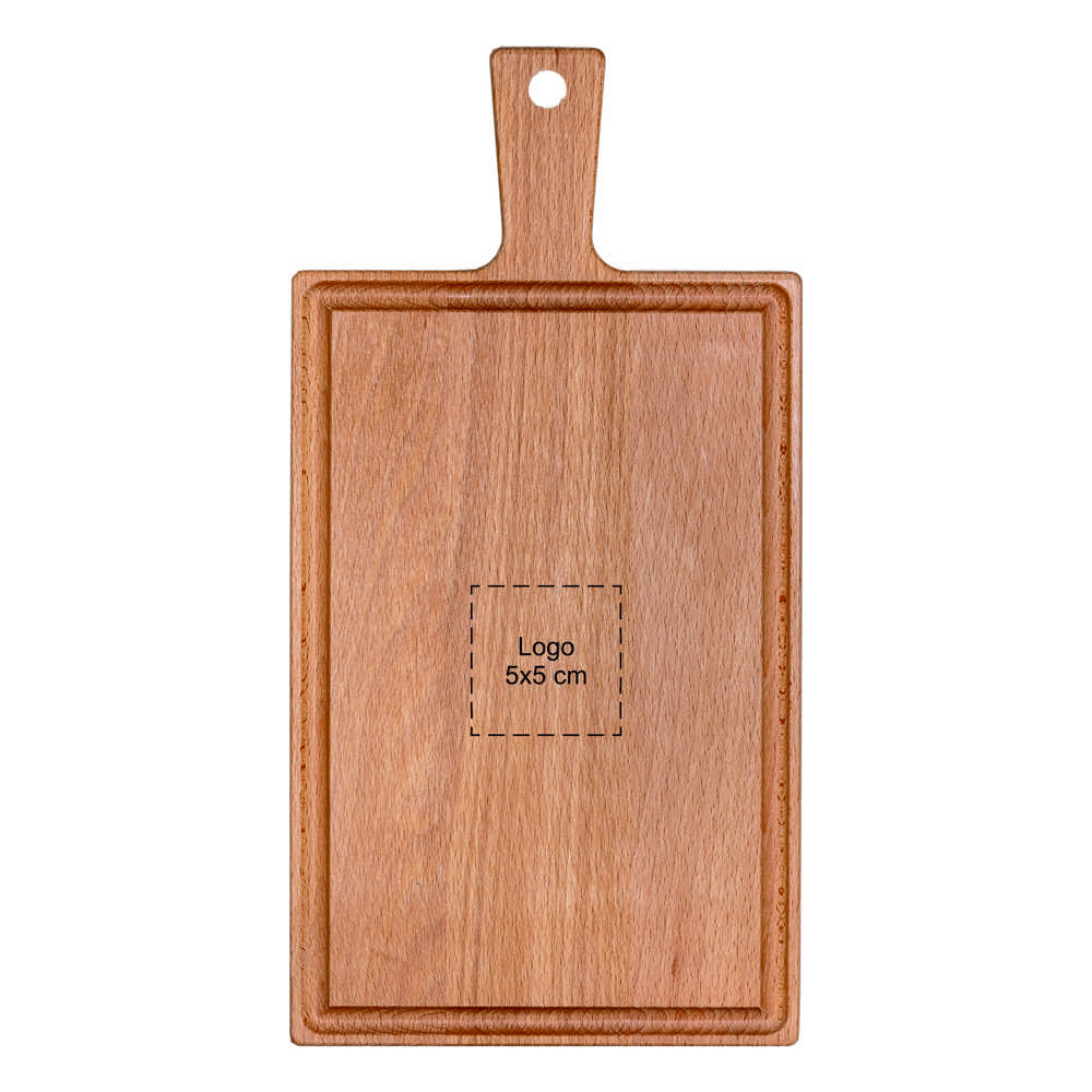 Schneidebrett mit Griff Buche 33x16 cm