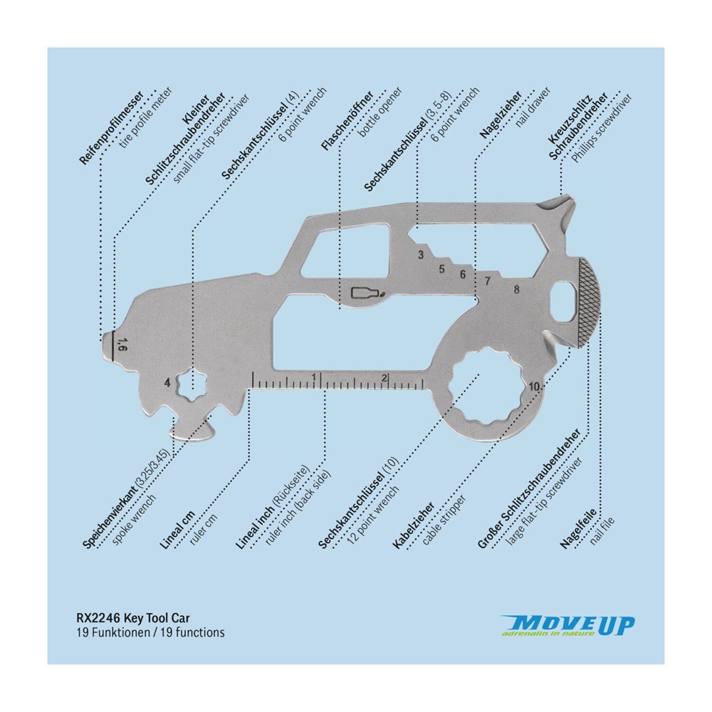 Geschenkartikel: ROMINOX® Key Tool SUV / Auto (19 Funktionen) im Motiv-Mäppchen Osterhase Geschenkartikel: ROMINOX® Key Tool SUV / Auto (19 Funktionen) im Motiv-Mäppchen Osterhase