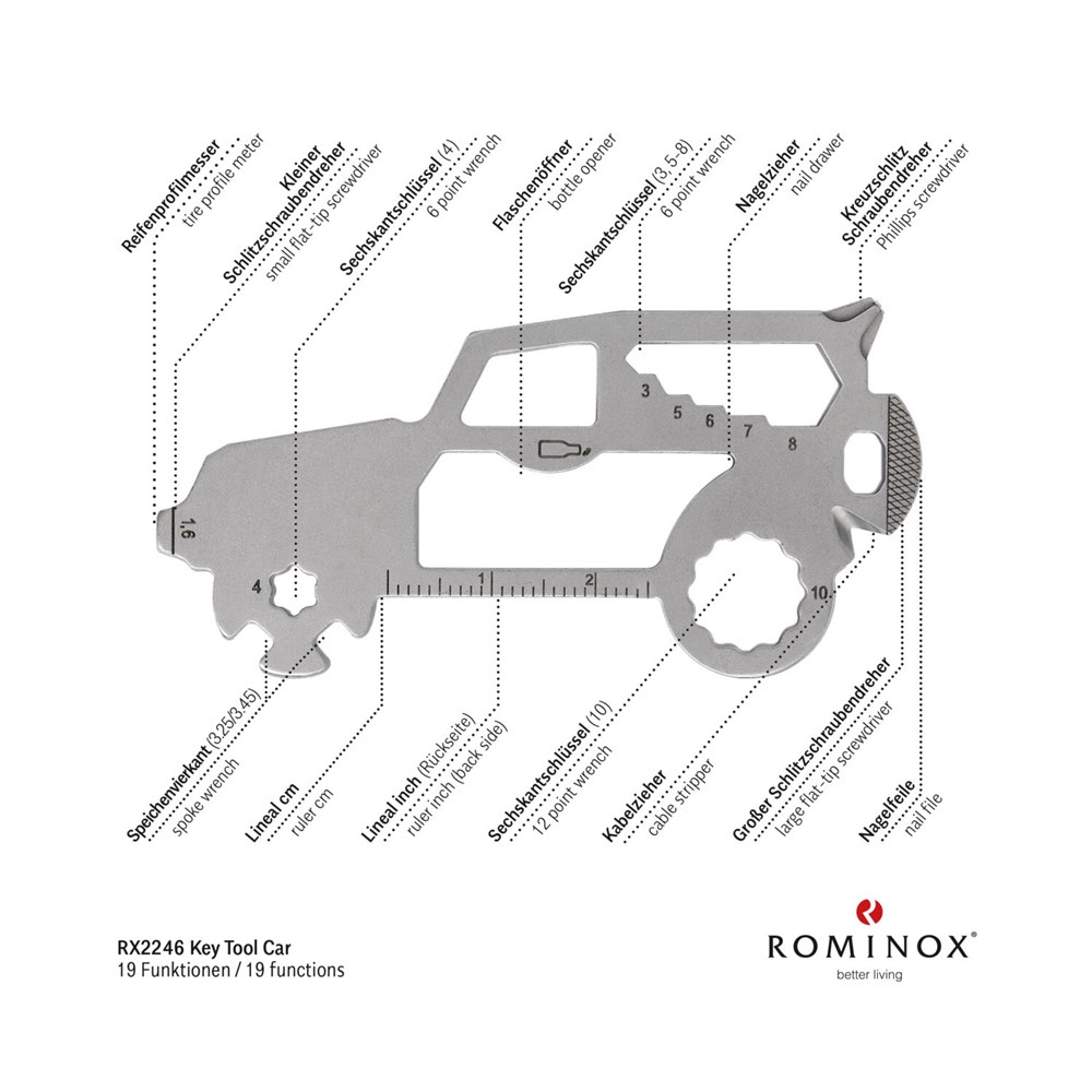 Geschenkartikel: ROMINOX® Key Tool SUV / Auto (19 Funktionen) im Motiv-Mäppchen Osterhase Geschenkartikel: ROMINOX® Key Tool SUV / Auto (19 Funktionen) im Motiv-Mäppchen Osterhase